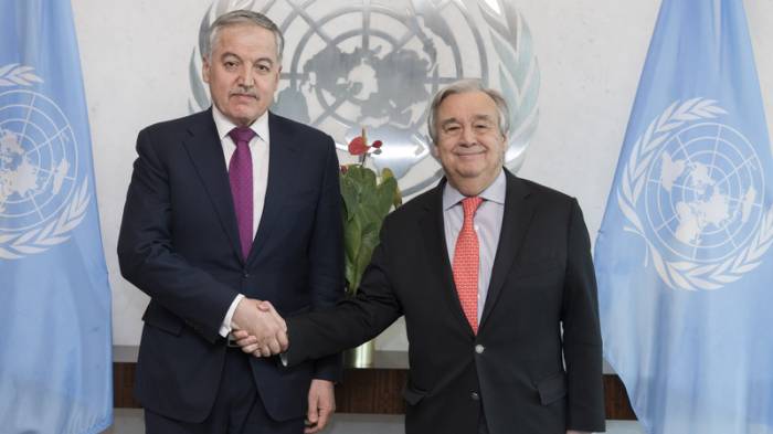 Глава МИД Таджикистана встретился с генеральным секретарем ООН
