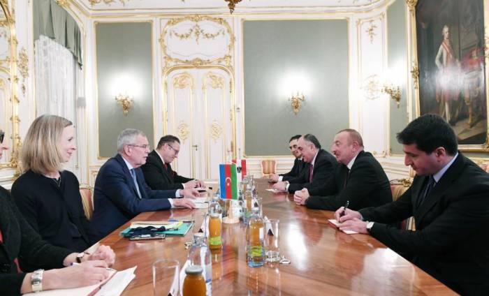 Ильхам Алиев встретился в Вене с Федеральным президентом Австрии