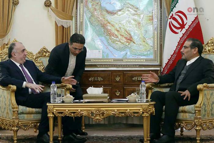 Эльмар Мамедъяров встретился с председателем Национального Совета Безопасности Ирана