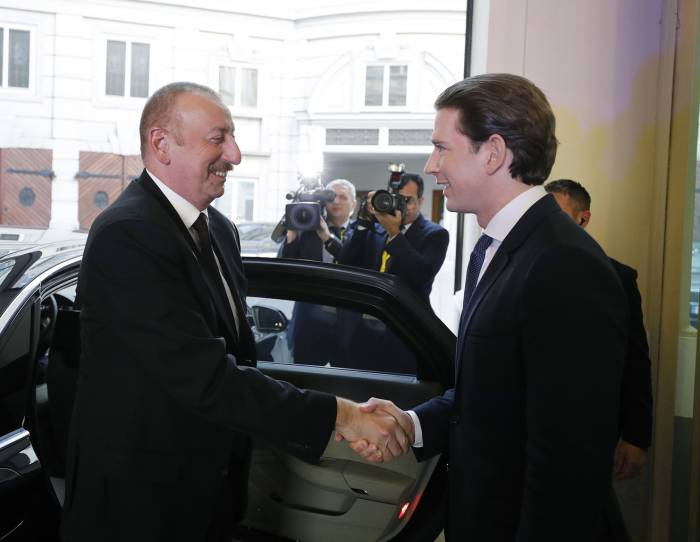 В Вене состоялась встреча Ильхама Алиева с Федеральным канцлером Австрии - ФОТО