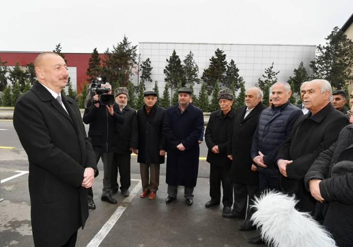 Ильхам Алиев принял участие в открытии автодороги Мардакан-Гала - ФОТО