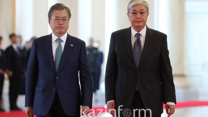 Президент Казахстана встретился с президентом Южной Кореи
