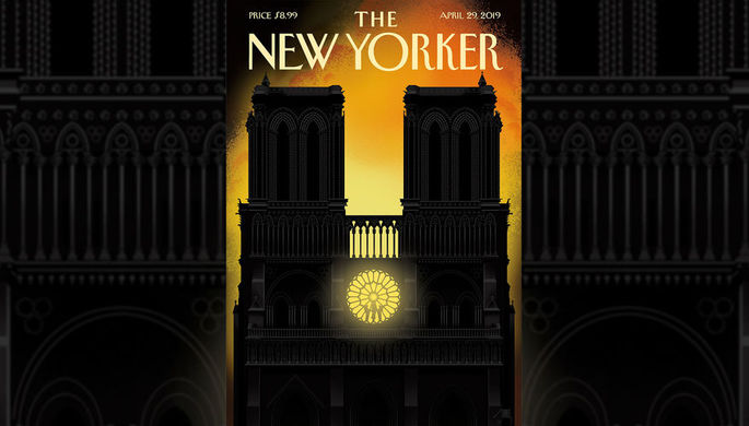 New Yorker поместил на обложку перерождающийся Нотр-Дам
