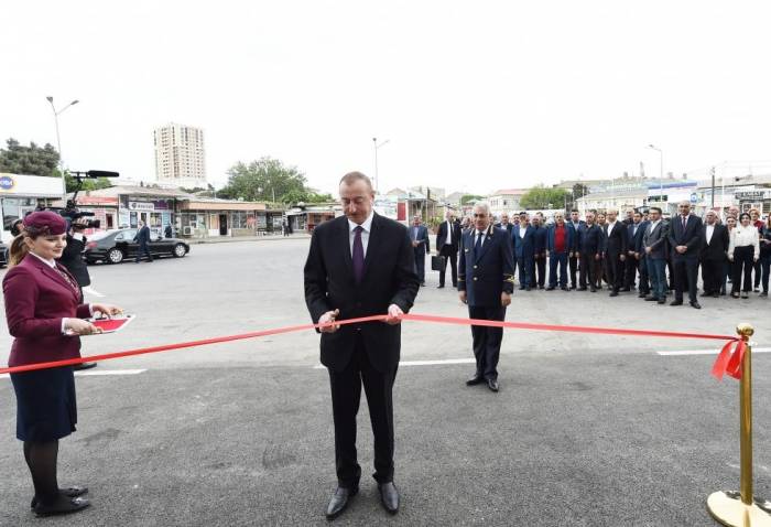 Ильхам Алиев на открытии Сабунчинского железнодорожного вокзального комплекса - ФОТО