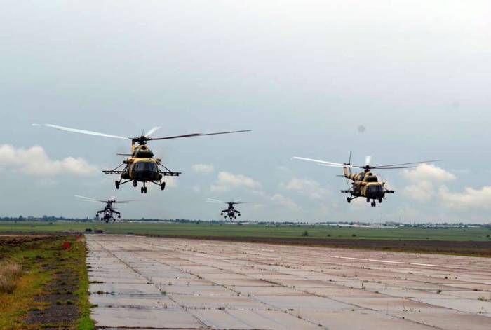 Военные вертолеты Азербайджана отправились в Турцию - ФОТО