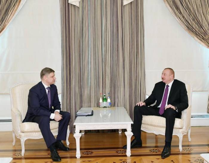 Ильхам Алиев принял главу ОАО «Российские железные дороги»
