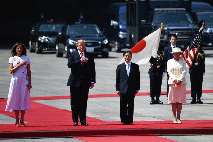 Трамп встретился с новым императором Японии
