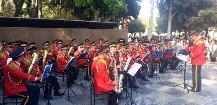 В Баку состоялись показательные выступления военных оркестров - ВИДЕО