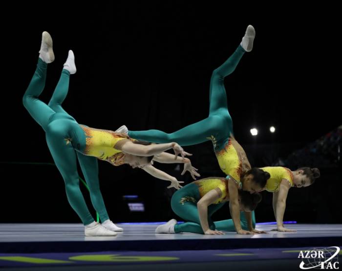 В Баку стартовал чемпионат Европы по аэробной гимнастике
