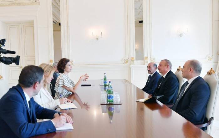 Ильхам Алиев принял делегацию под руководством гендиректора ЮНЕСКО 