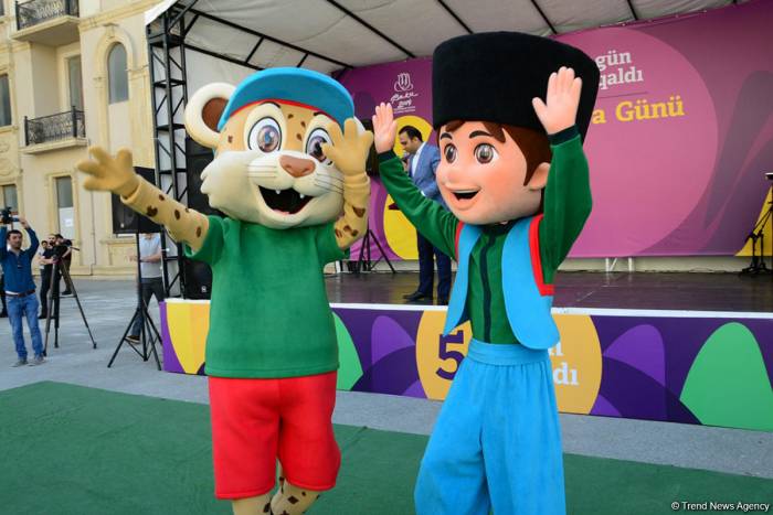 В Баку представлены маскоты XV Европейского юношеского олимпийского фестиваля 