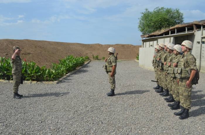 В Азербайджанской Армии проведен конкурс среди дежурных смен боевых постов -  ФОТО-ВИДЕО
