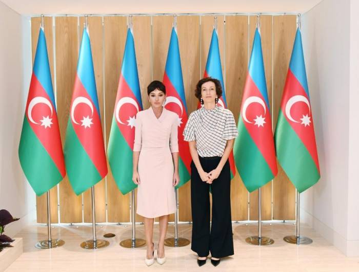 Мехрибан Алиева встретилась с генеральным директором ЮНЕСКО Одрэ Азуле 