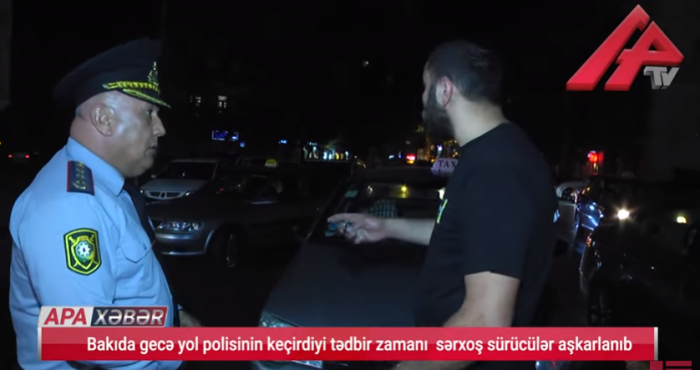 В Баку прошли рейды против пьяных водителей - ВИДЕО