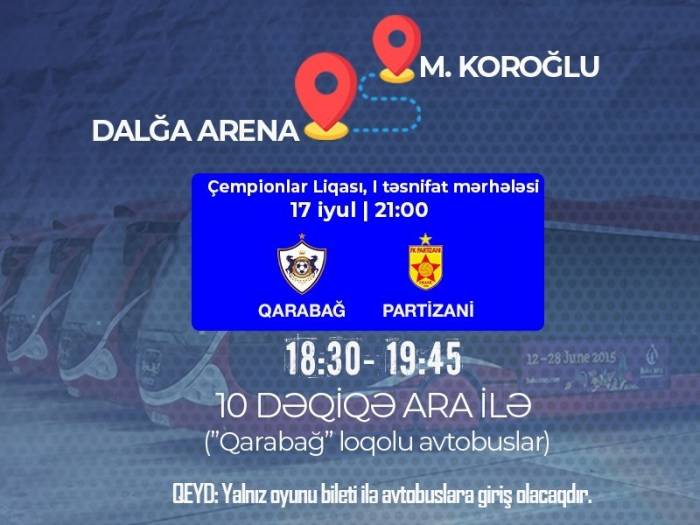 БТА выделило автобусы на матч "Карабаха"