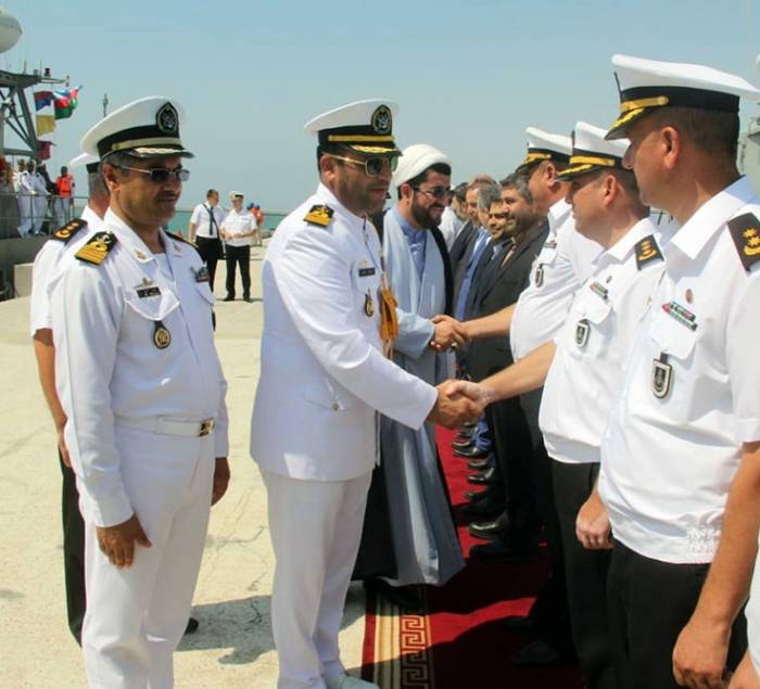 Военные корабли Ирана прибыли в Баку - ВИДЕО

