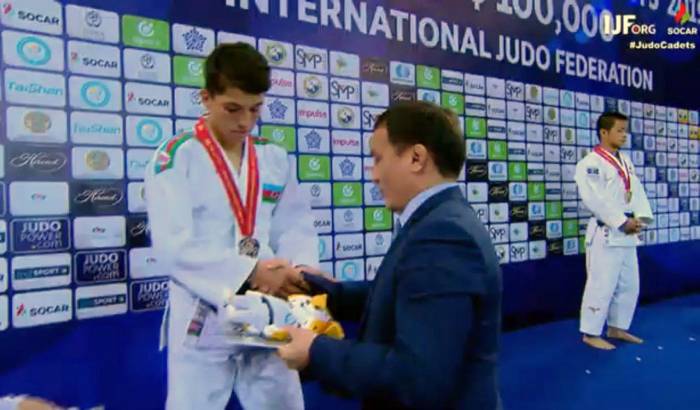 Азербайджанский дзюдоист завоевал серебряную медаль в Казахстане