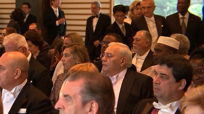 Огтай Асадов на церемонии интронизации императора Японии 