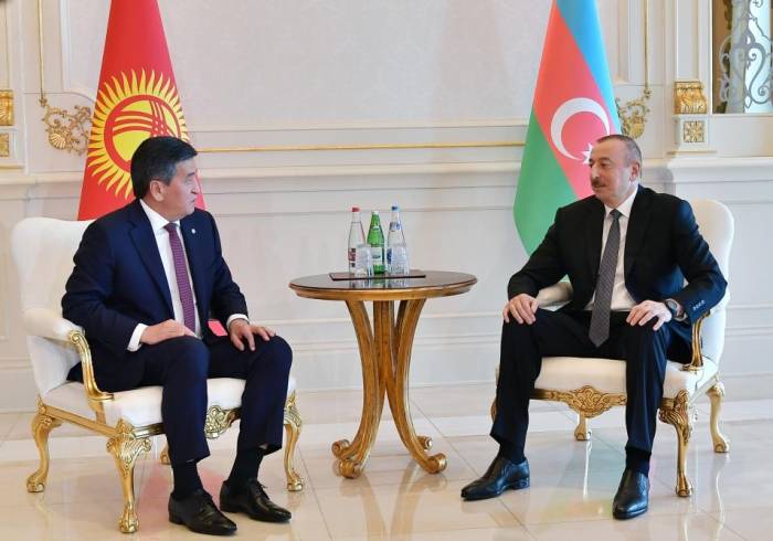 В Баку состоялась встреча Президентов Азербайджана и Кыргызстана - ФОТО

