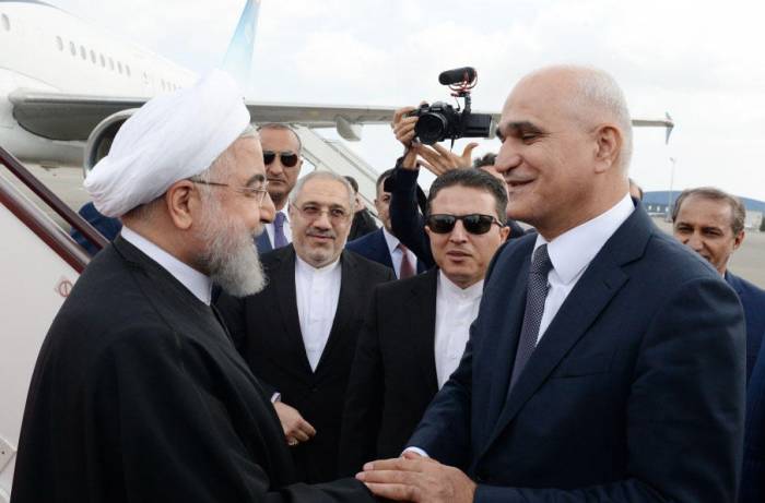 Рухани прибыл с визитом в Азербайджан - ФОТО