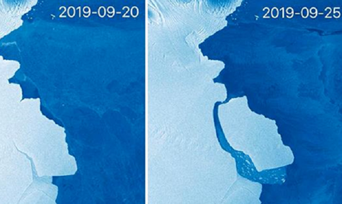 Крупнейший за последние 50 лет айсберг откололся от Антарктиды
