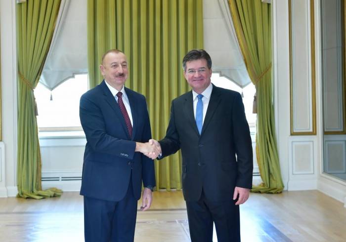 Ильхам Алиев принял делегацию во главе с министром иностранных и европейских дел Словакии - ФОТО