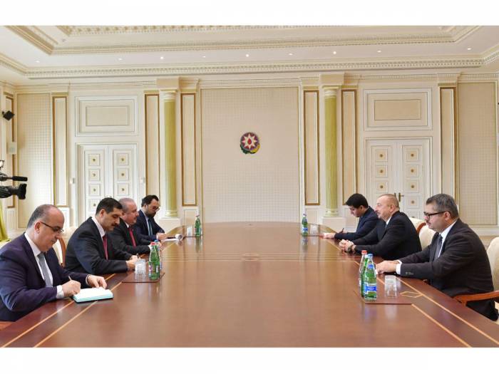 Ильхам Алиев принял председателя Великого национального собрания Турции 