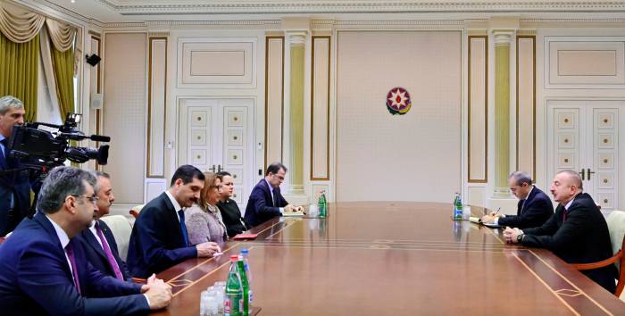 Ильхам Алиев принял турецкую делегацию