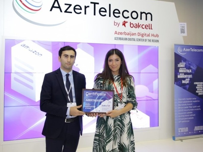 Стенд компании AzerTelecom был выбран самым инновативным стендом выставки “Bakutel-2019”
