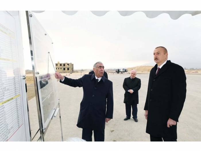 Ильхам Алиев ознакомился со строительством новой автодороги Баку-Губа-госграница России - ОБНОВЛЕНО- ФОТО
