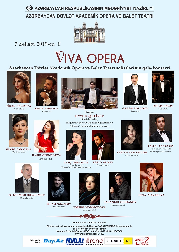 В Баку состоится гала-концерт «Viva Opera»
