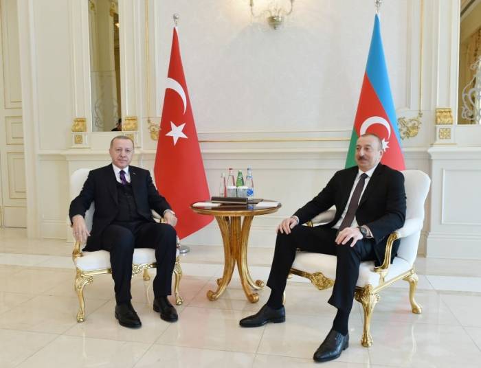 Состоялась встреча Президентов Азербайджана и Турции один на один - ФОТО