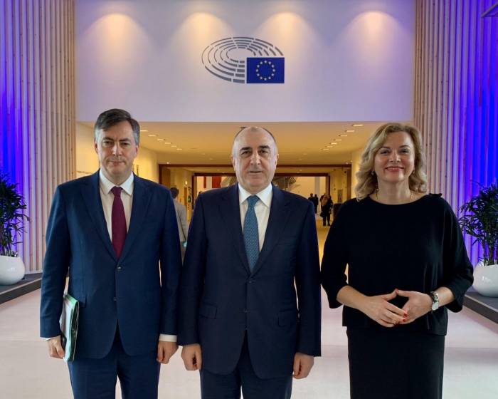 Эльмар Мамедъяров встретился с председателем комитета и постоянным докладчиком Европарламента по Азербайджану
