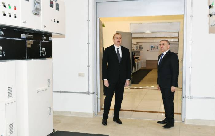 Ильхам Алиев принял участие в открытии подстанции в Агстафе - ФОТО-ОБНОВЛЕНО