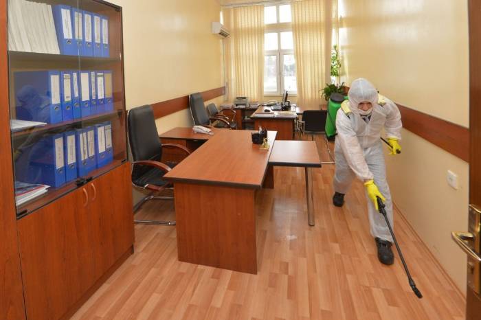 В "Азерпочт" продолжаются мероприятия по профилактике коронавируса