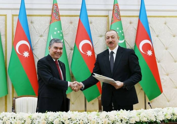 Подписаны азербайджано-туркменские документы - ФОТО