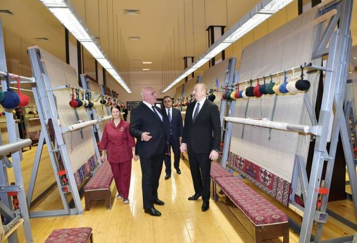 Ильхам Алиев посетил в Геранбое «Азерхалча» - ФОТО