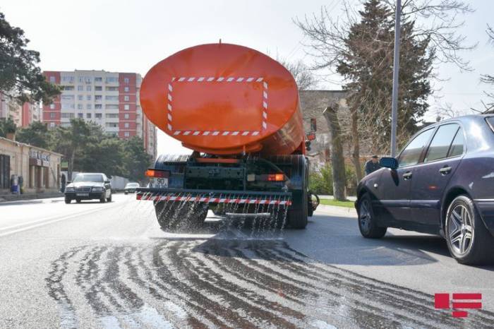 На более чем 150 улицах Баку будут проведены работы по дезинфекции