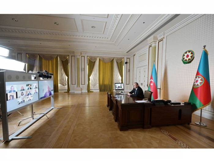 Состоялась видеоконференция между Президентом Ильхамом Алиевым и президентом ЕБРР - ФОТО