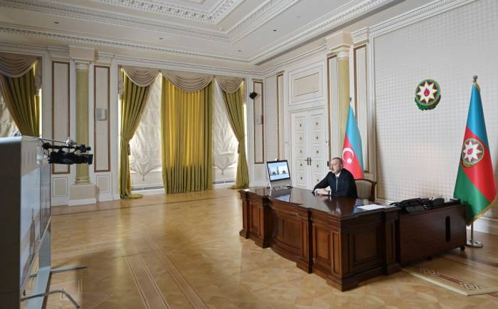 Ильхам Алиев принял главу ИВ Кельбаджара в формате видеосвязи - ФОТО