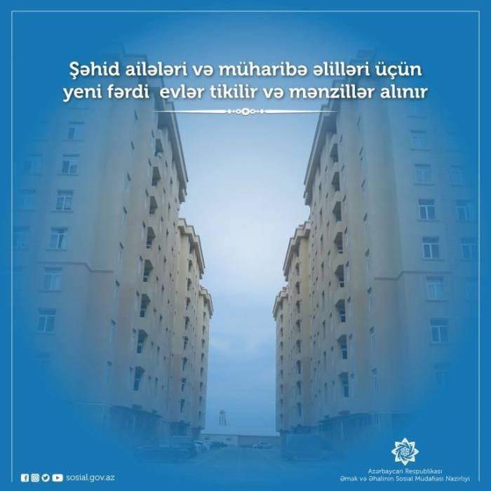 В Азербайджане продолжается строительство частных домов для беженцев и инвалидов войны