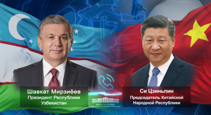 Мирзиёев и Си Цзиньпин провели телефонные переговоры