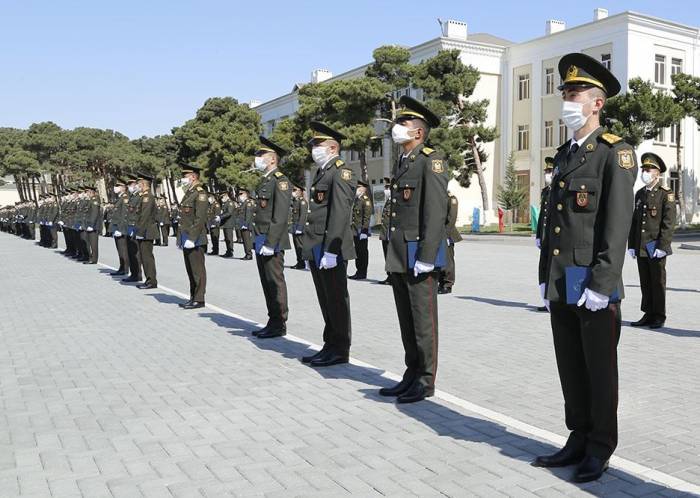 Состоялся очередной выпуск Азербайджанского высшего военного училища