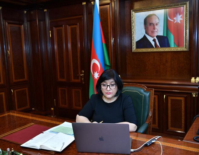 Милли Меджлис впервые провел онлайн-встречу с международными парламентариями - ФОТО

