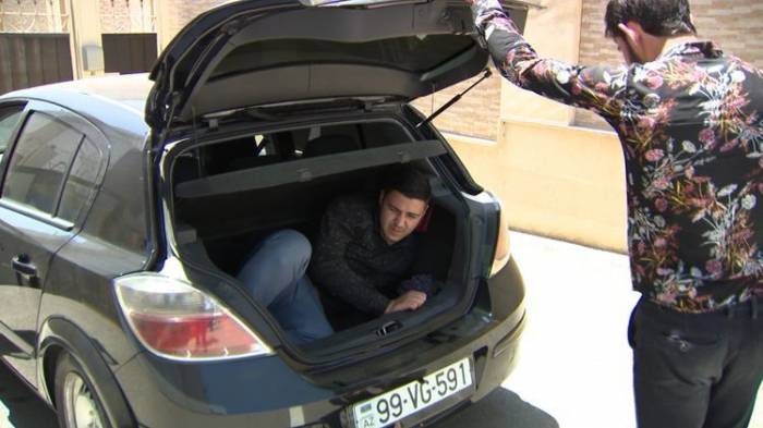 Задержан человек, пытавшийся проехать в Баку в багажнике автомобиля 