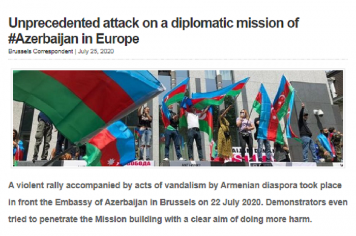 EU Reporter: Беспрецедентное нападение на дипломатическую миссию Азербайджана в Европе