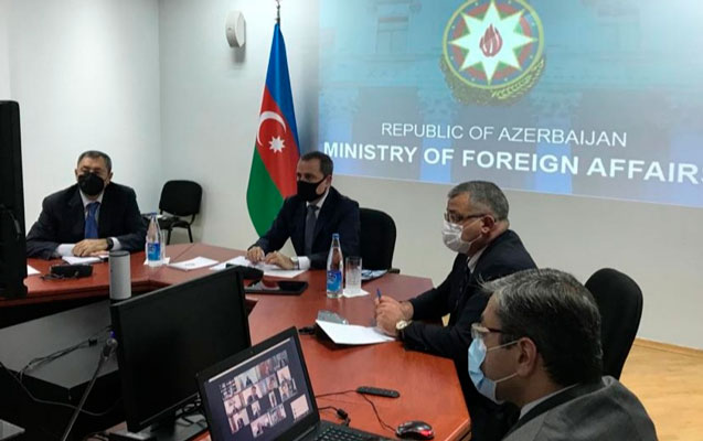 Глава МИД Азербайджана провел видеоконференцию с главами диппредставительств Азербайджана за рубежом
