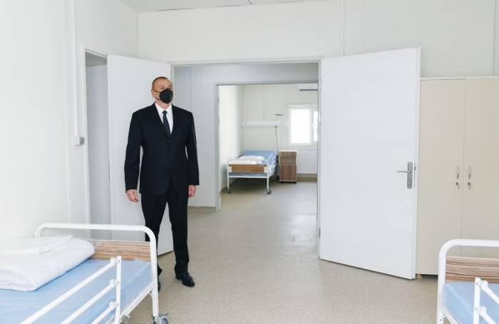 Ильхам Алиев принял участие в открытии больницы модульного типа в Исмаиллы - ФОТО