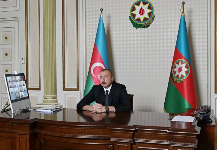 При Президенте Ильхаме Алиеве состоялось совещание в видеоформате, посвященное состоянию водного хозяйства - ФОТО
