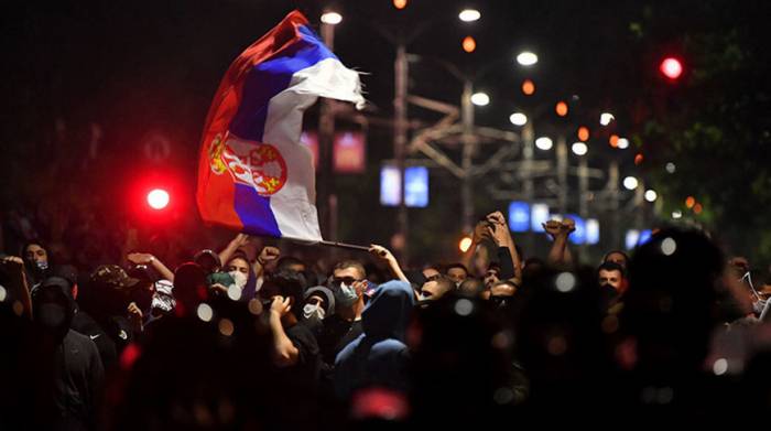 В Сербии в седьмой раз прошли протесты
